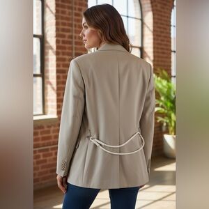 We-ar4 Virgin Wool Blend Light Sand‎ Blazer size large